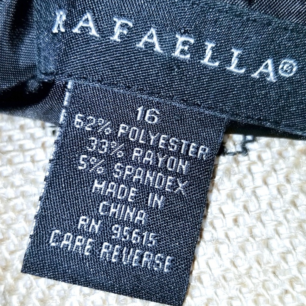 CLOSET CLOSING ~~ Rafaella Three-Button Plus Size Suit Jacket - Gray - Picture 4 of 5